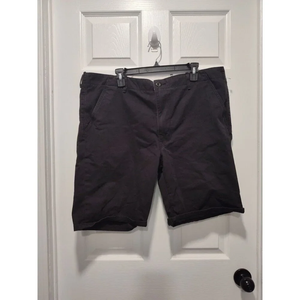 Levis Strauss Men Shorts 40 Black‎ 100% Cotton Chino Casual Outdoor CW-3013
